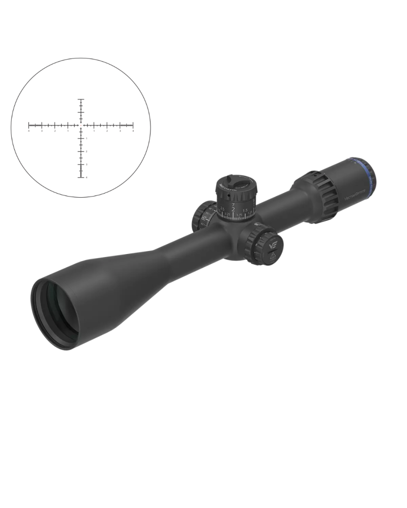 Lunette Vector Optics Tauron 5 50x60 ED avec grossissement extrême optique haute définition et réglage MIL