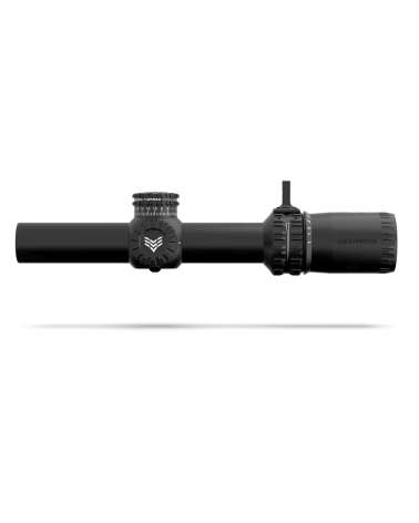 Lunette Swampfox Arrowhead 1 6x24 LPVO avec réticule Guerrilla Dot BDC rouge idéale tir tactique CQB et moyenne distance