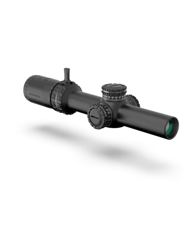 Lunette Swampfox Arrowhead 1 6x24 LPVO avec réticule Guerrilla Dot BDC rouge idéale tir tactique CQB et moyenne distance