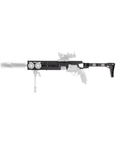 Kit conversion carabine Umarex T4E TR68 avec crosse pliable rail picatinny et interfaces M Lok pour configuration