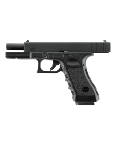 Pistolet airsoft Glock 17 Umarex gaz blowback culasse aluminium CNC 6mm réaliste avec chargeur 20 billes