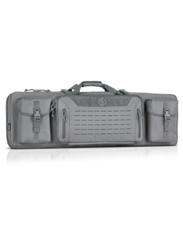Sac Savior Urban Warfare 51 pouces gris housse double carabine avec rangements accessoires et transport tactique renforcé
