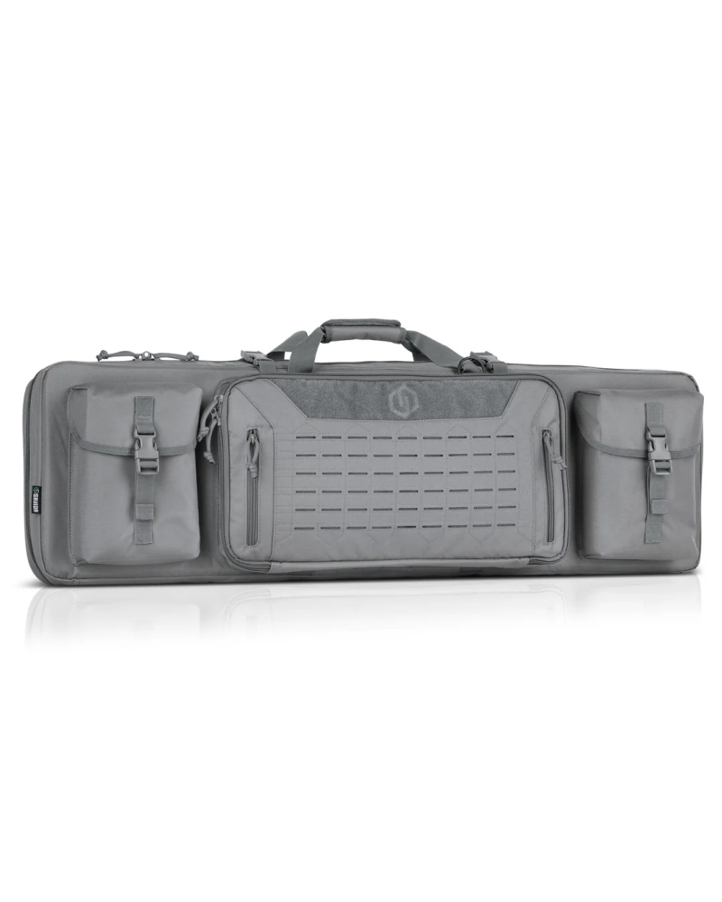 Sac Savior Urban Warfare 51 pouces gris housse double carabine avec rangements accessoires et transport tactique renforcé