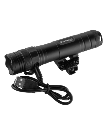 Lampe tactique Skywoods Orighini L70192 1250 lumens avec montage Picatinny et M Lock rechargeable pour tir