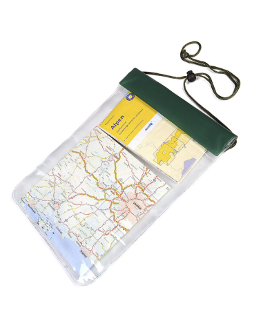 Poche imperméable large Fosco Industries verte pour protection équipements documents contre eau et humidité outdoor