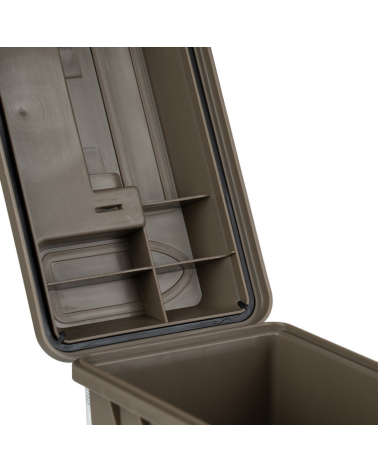 Boite a munitions calibre 30 plastique tan Fosco Industries avec joint etanche et poignee de transport