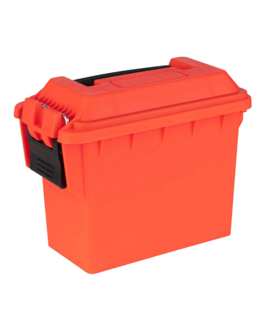 Boîte à munitions en plastique mini Fosco orange, étanche, résistante et haute visibilité