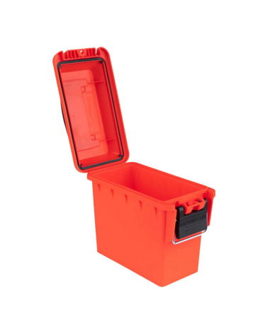 Boîte à munitions en plastique mini Fosco orange, étanche, résistante et haute visibilité