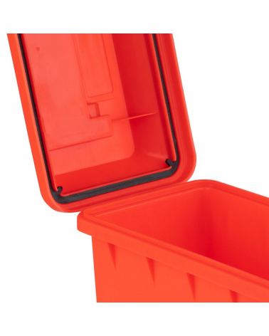 Boîte à munitions en plastique mini Fosco orange, étanche, résistante et haute visibilité