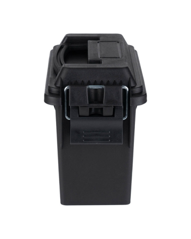 Boîte à munitions en plastique mini Fosco noire, étanche et robuste pour munitions et accessoires tactiques