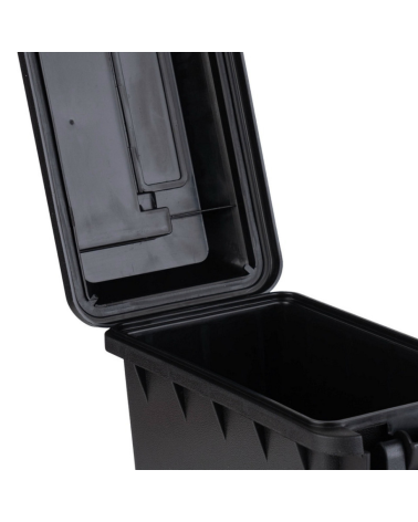 Boîte à munitions en plastique mini Fosco noire, étanche et robuste pour munitions et accessoires tactiques