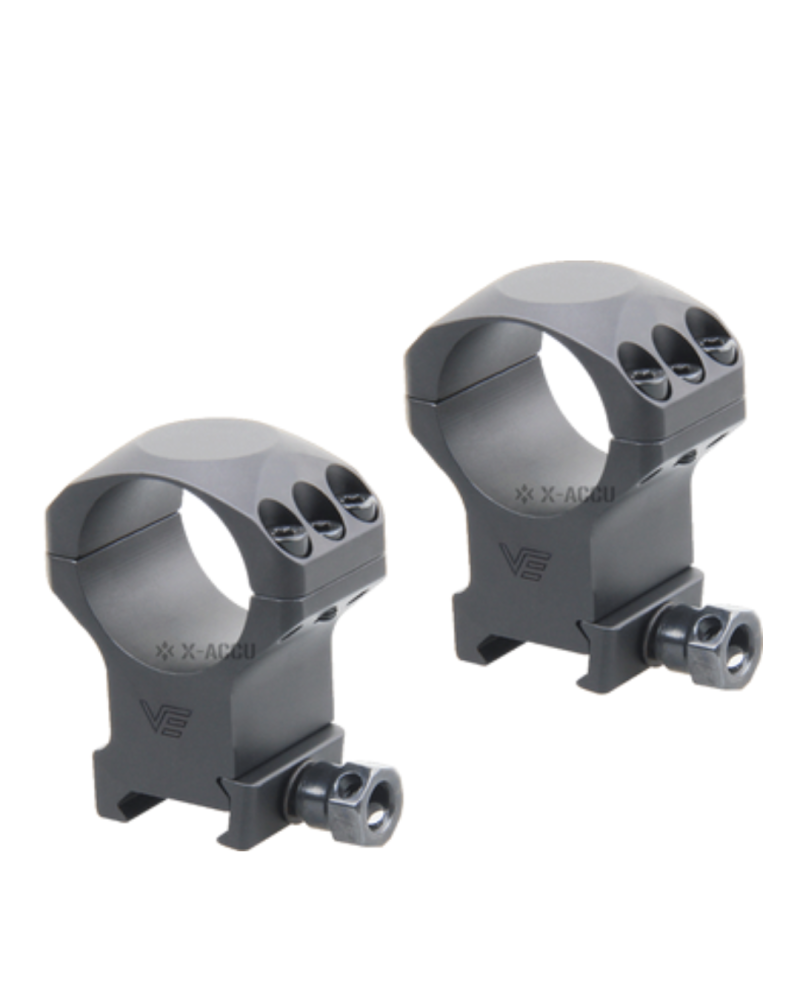 Colliers 30 mm Vector Optics Accu Picatinny haut pour montage lunette precision aluminium CNC