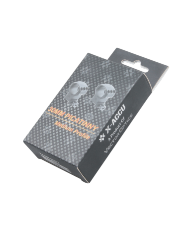 Colliers 30 mm Vector Optics Accu Picatinny medium pour montage lunette precision aluminium CNC