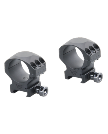 Colliers 30 mm Vector Optics Accu Picatinny bas pour montage lunette precision aluminium CNC
