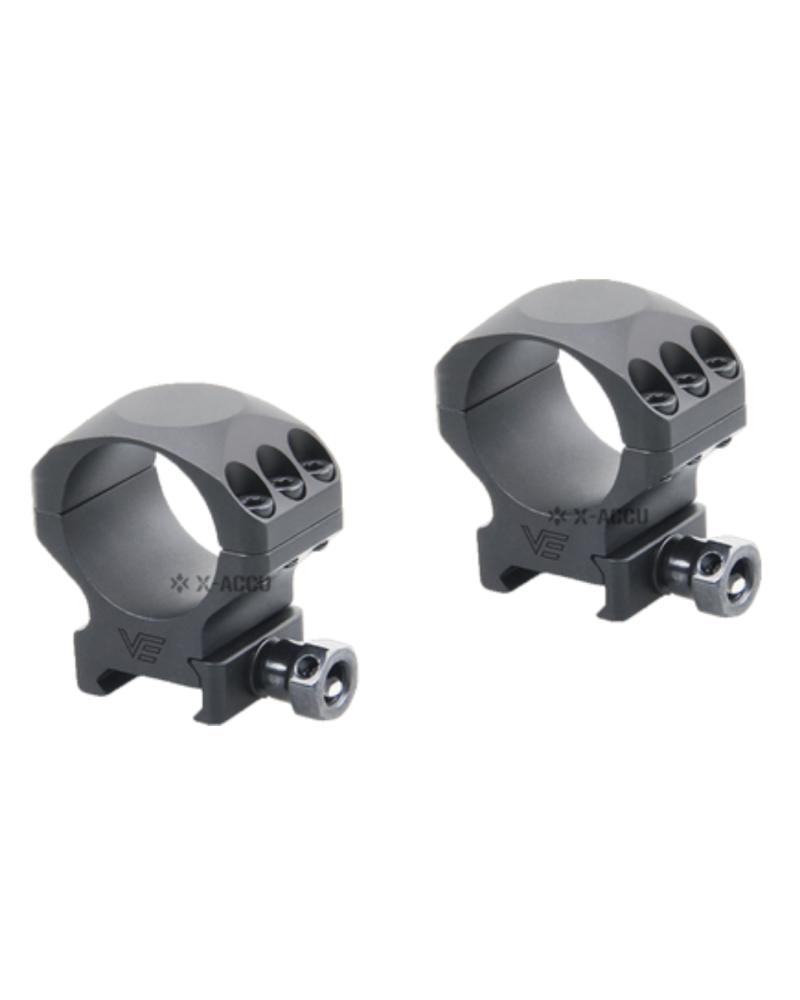 Colliers 30 mm Vector Optics Accu Picatinny bas pour montage lunette precision aluminium CNC