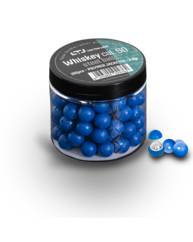 Billes LTL Whiskey calibre 50 polymere acier x100 pour tir puissant et entrainement