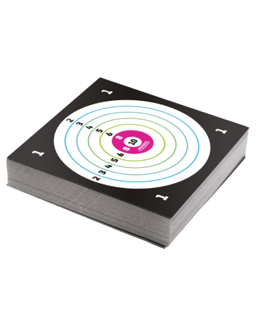 Pack de 100 cibles Powair 14x14 cm pour tir sportif et entrainement precision