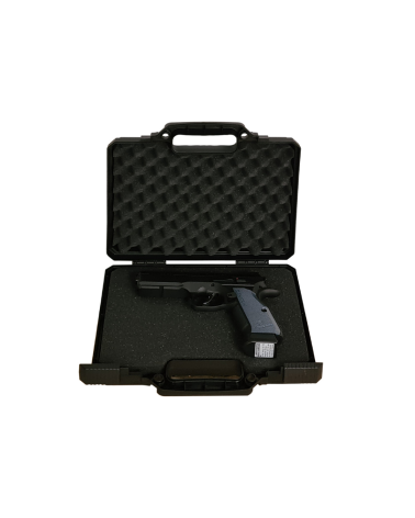 Mallette rigide ASG 31 cm noire avec mousse pour transport pistolet