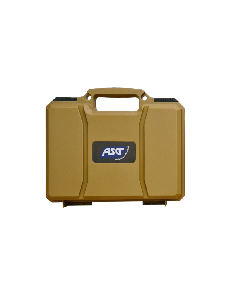 Mallette rigide ASG 31 cm tan avec mousse pour transport pistolet