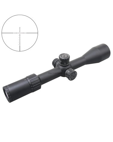 Lunette Vector Optics Tauron 6-24x50 HD avec reticule MPX1 et montage Picatinny