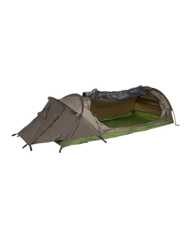 Tente tunnel ARES Pyrene vert olive ultralegere avec moustiquaire et ventilation complete pour bivouac