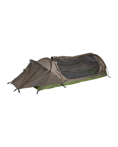 Tente tunnel ARES Pyrene vert olive ultralegere avec moustiquaire et ventilation complete pour bivouac