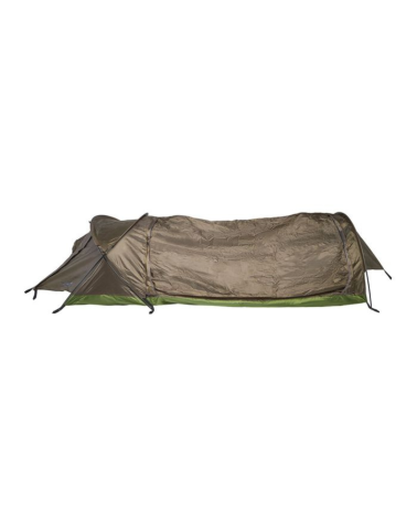 Tente tunnel ARES Pyrene vert olive ultralegere avec moustiquaire et ventilation complete pour bivouac