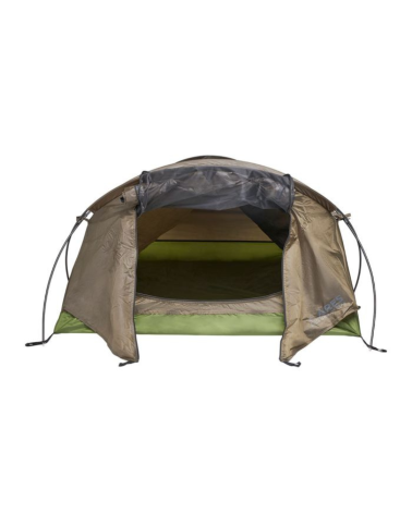 Tente tunnel ARES Pyrene vert olive ultralegere avec moustiquaire et ventilation complete pour bivouac