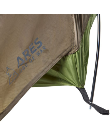 Tente tunnel ARES Pyrene vert olive ultralegere avec moustiquaire et ventilation complete pour bivouac