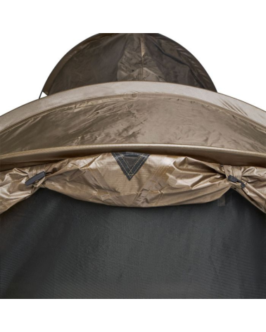 Tente tunnel ARES Pyrene vert olive ultralegere avec moustiquaire et ventilation complete pour bivouac