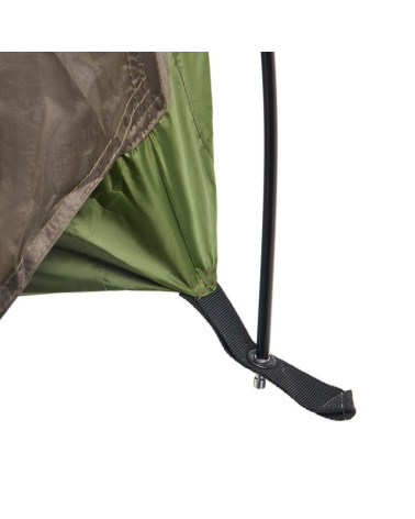 Tente tunnel ARES Pyrene vert olive ultralegere avec moustiquaire et ventilation complete pour bivouac