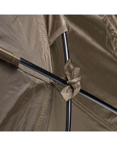 Tente tunnel ARES Pyrene vert olive ultralegere avec moustiquaire et ventilation complete pour bivouac