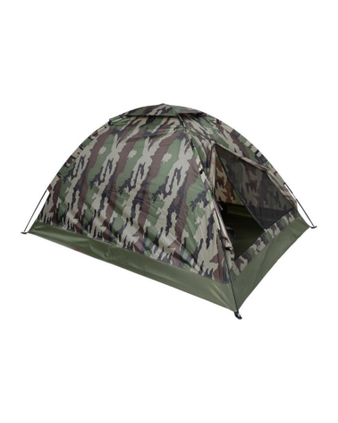 Tente igloo biplace ARES camouflage FR CE avec moustiquaire et ventilation pour bivouac