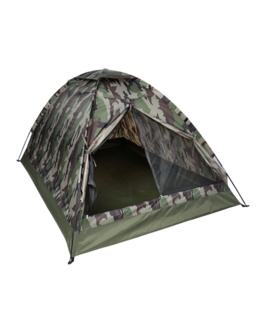 Tente igloo biplace ARES camouflage FR CE avec moustiquaire et ventilation pour bivouac