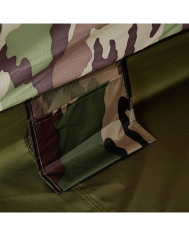 Tente igloo biplace ARES camouflage FR CE avec moustiquaire et ventilation pour bivouac