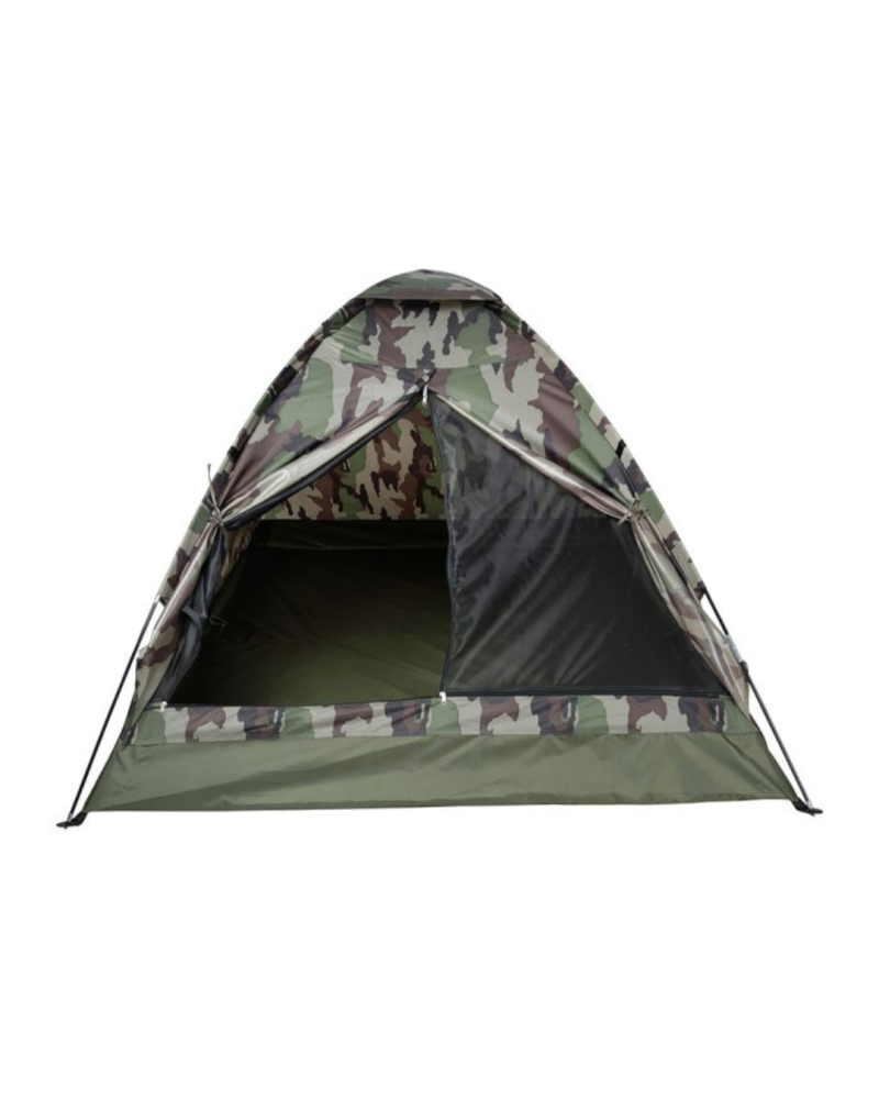 Tente igloo biplace ARES camouflage FR CE avec moustiquaire et ventilation pour bivouac