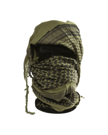 Cheche shemagh vert armee ARES foulard tactique protection sable vent poussiere
