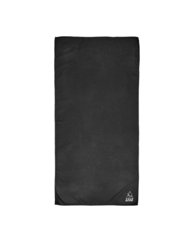 Serviette microfibre noire ARES 100x50 cm seche rapide sport outdoor