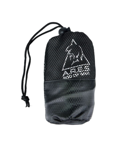 Serviette microfibre noire ARES 100x50 cm seche rapide sport outdoor