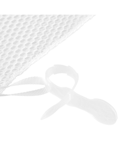 Sac a linge blanc ARES filet resistant lavage collectif fermeture sangle