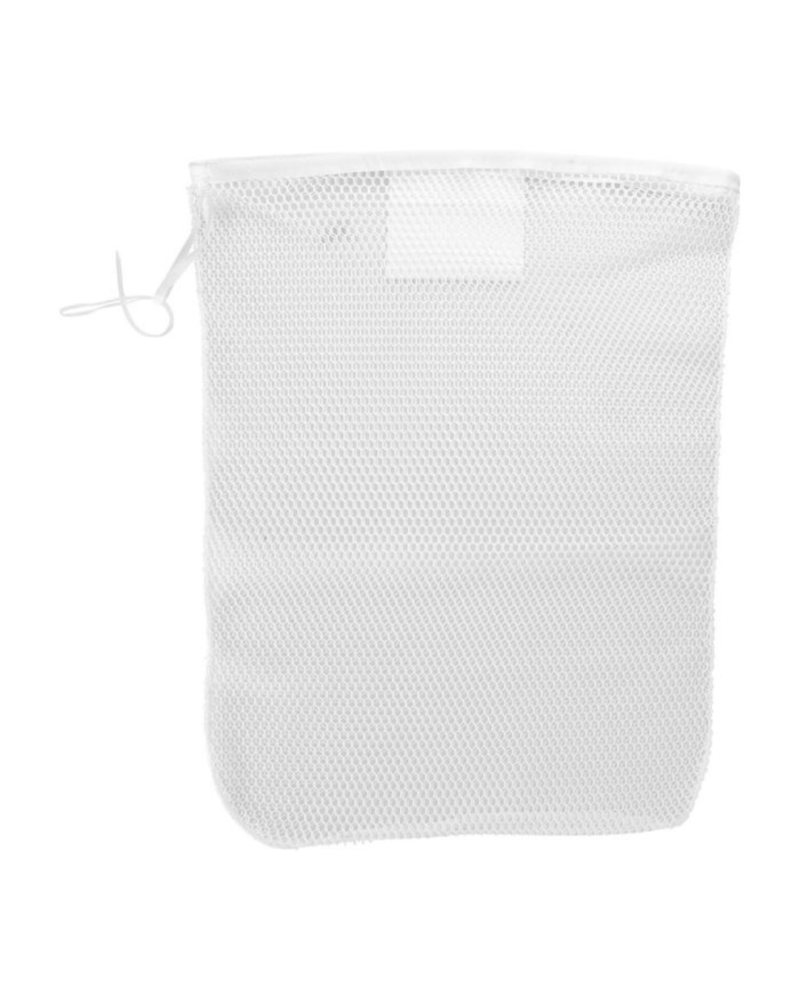 Sac a linge blanc ARES filet resistant lavage collectif fermeture sangle