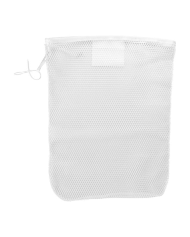 Sac a linge blanc ARES filet resistant lavage collectif fermeture sangle
