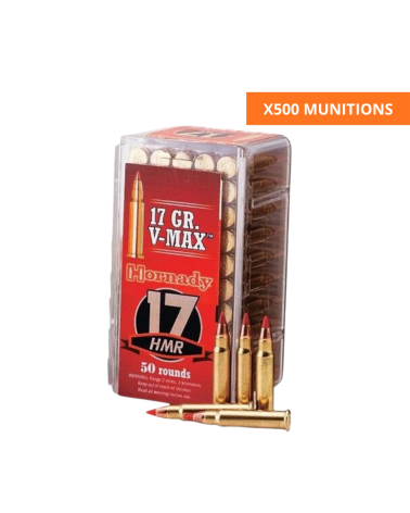 Boite Hornady 17HMR VMAX 17 grains Varmint Express pour tir de precision et varmint longue distance