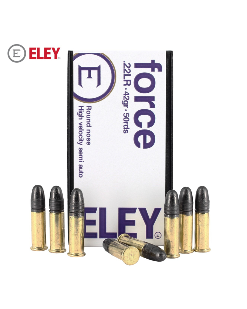 Boite 22LR ELEY Force 42gr x50 munition haute vitesse precision