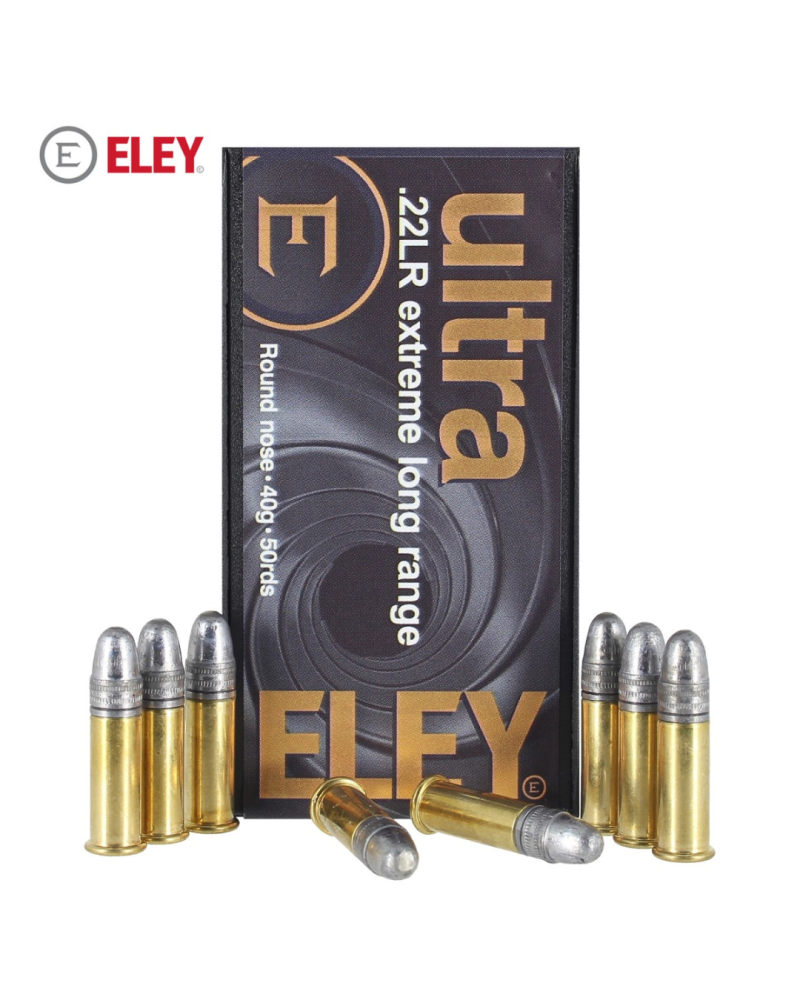 Boite 22LR ELEY Ultra Extreme Long Range x50 munition precision longue distance