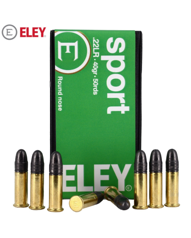 Boite 22LR ELEY Sport 40gr x50 munition tir sportif precision