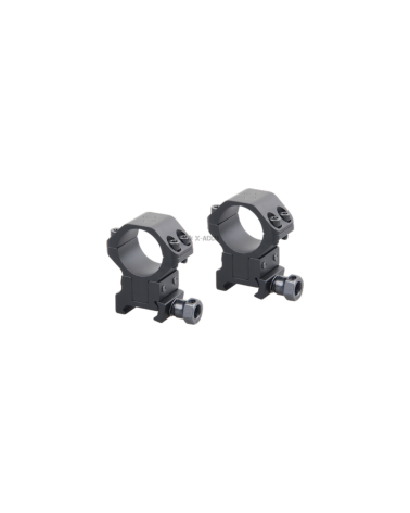 Paire de colliers de montage réglables conçus pour les lunettes avec tube de 25,4 mm