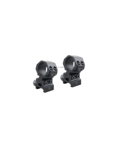 Paire de colliers de montage réglables conçus pour les lunettes avec tube de 25,4 mm