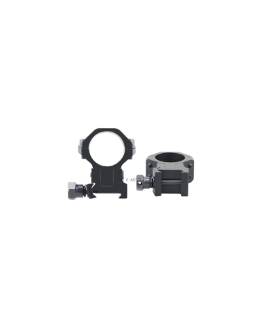 Paire de colliers de montage réglables conçus pour les lunettes avec tube de 25,4 mm