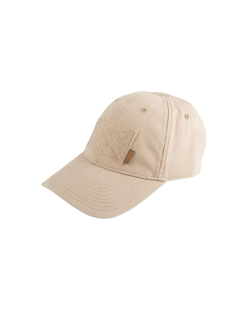 Casquette 5.11 Tactical Flag Bearer kaki sable avec emplacement patch reglable
